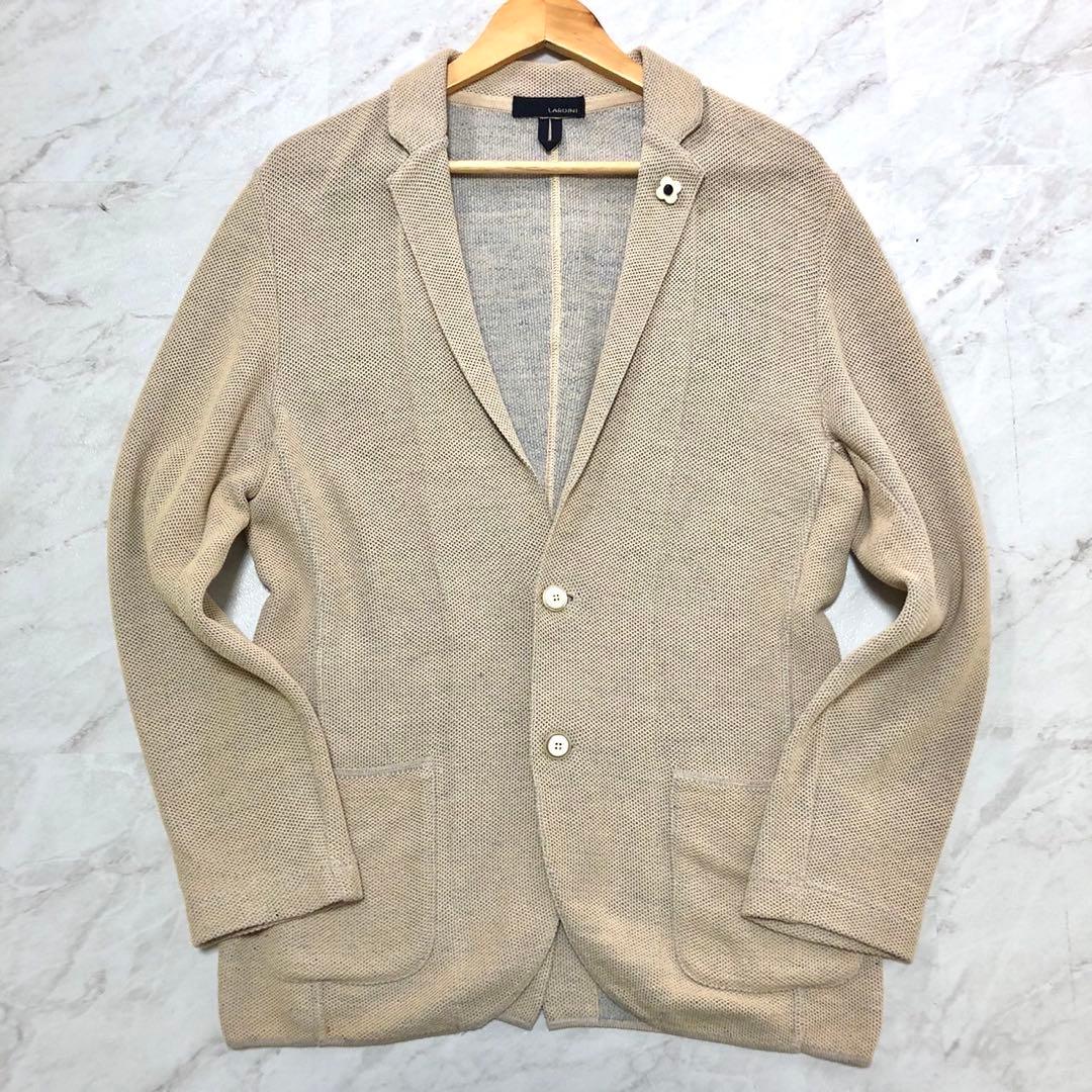 【未使用級】 LARDINI アンコン テーラード ストレッチ ベージュ