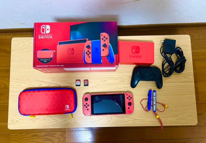 【スマブラ・スプラ2セット】NintendoSwitch  マリオレッド×ブルー