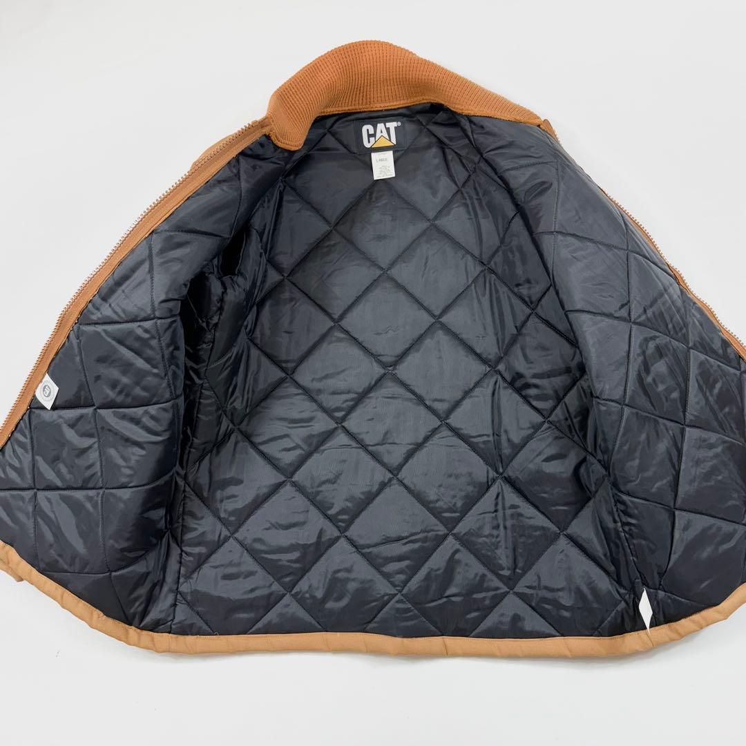 90's USA製 CAT キャタピラー 中綿ワークジャケット ダック地 L