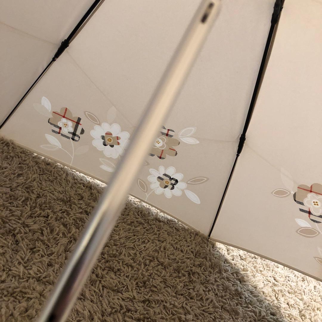 バーバリー BURBERRY 花柄ノバチェック 晴雨兼用 UV 折りたたみ 日傘