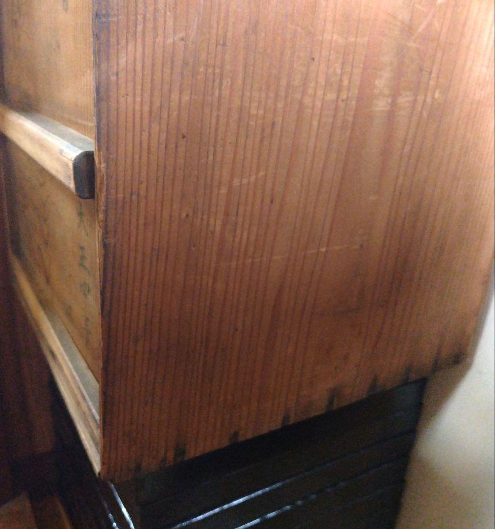 【当時物】大正　木製　角盆　会席膳　お膳　拾客揃　収納木箱付　骨董