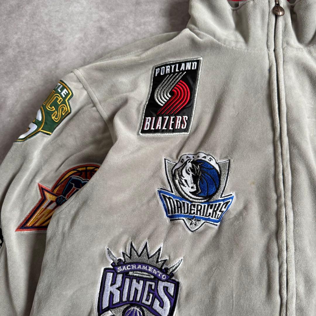 コムドットゆうた着用 unique NBA ベロアジャケット M コリア製