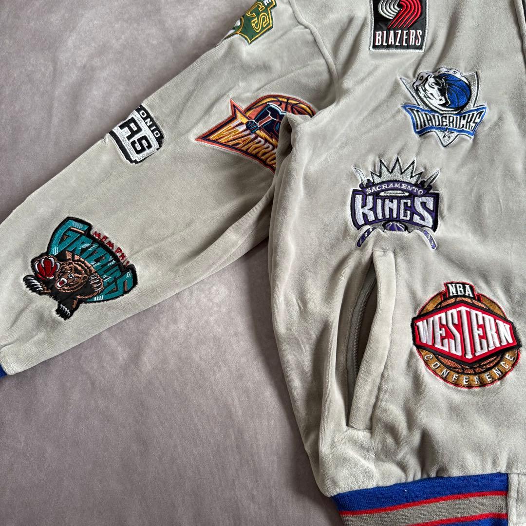 コムドットゆうた着用 unique NBA ベロアジャケット M コリア製