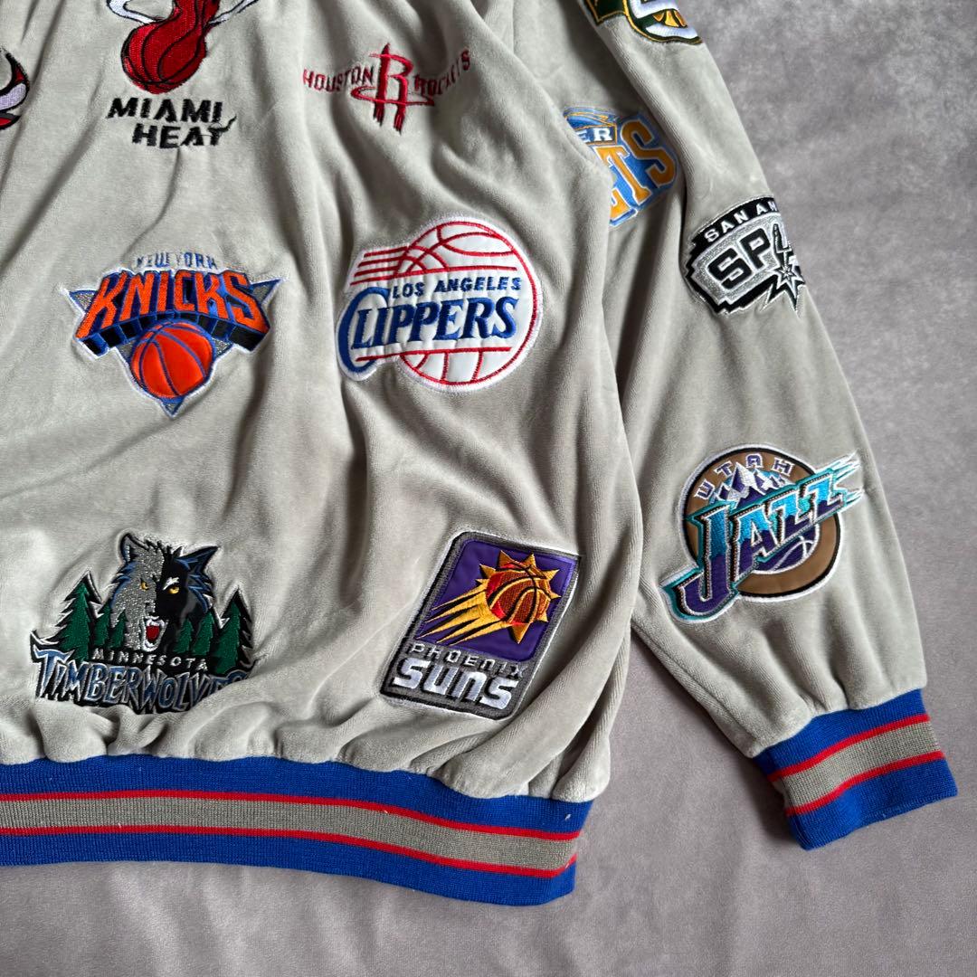 コムドットゆうた着用 unique NBA ベロアジャケット M コリア製