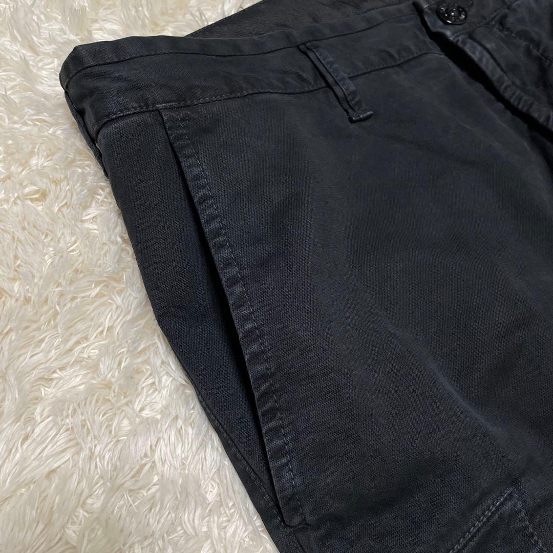 STONE  スリムフィット カーゴパンツ BLACK XLサイズ