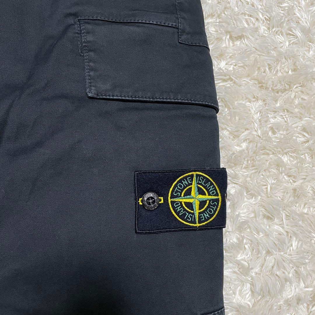 STONE  スリムフィット カーゴパンツ BLACK XLサイズ