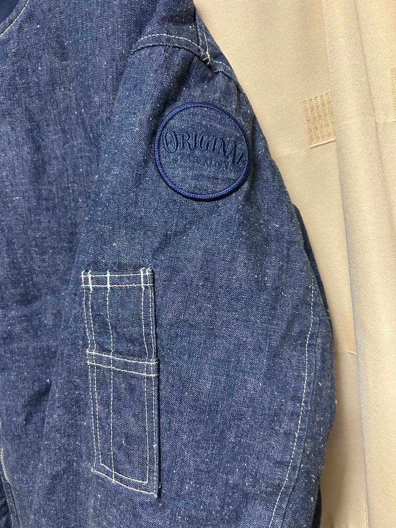 最終値下げ！希少！テンダーロイン DENIM MA-1 INDIGO M