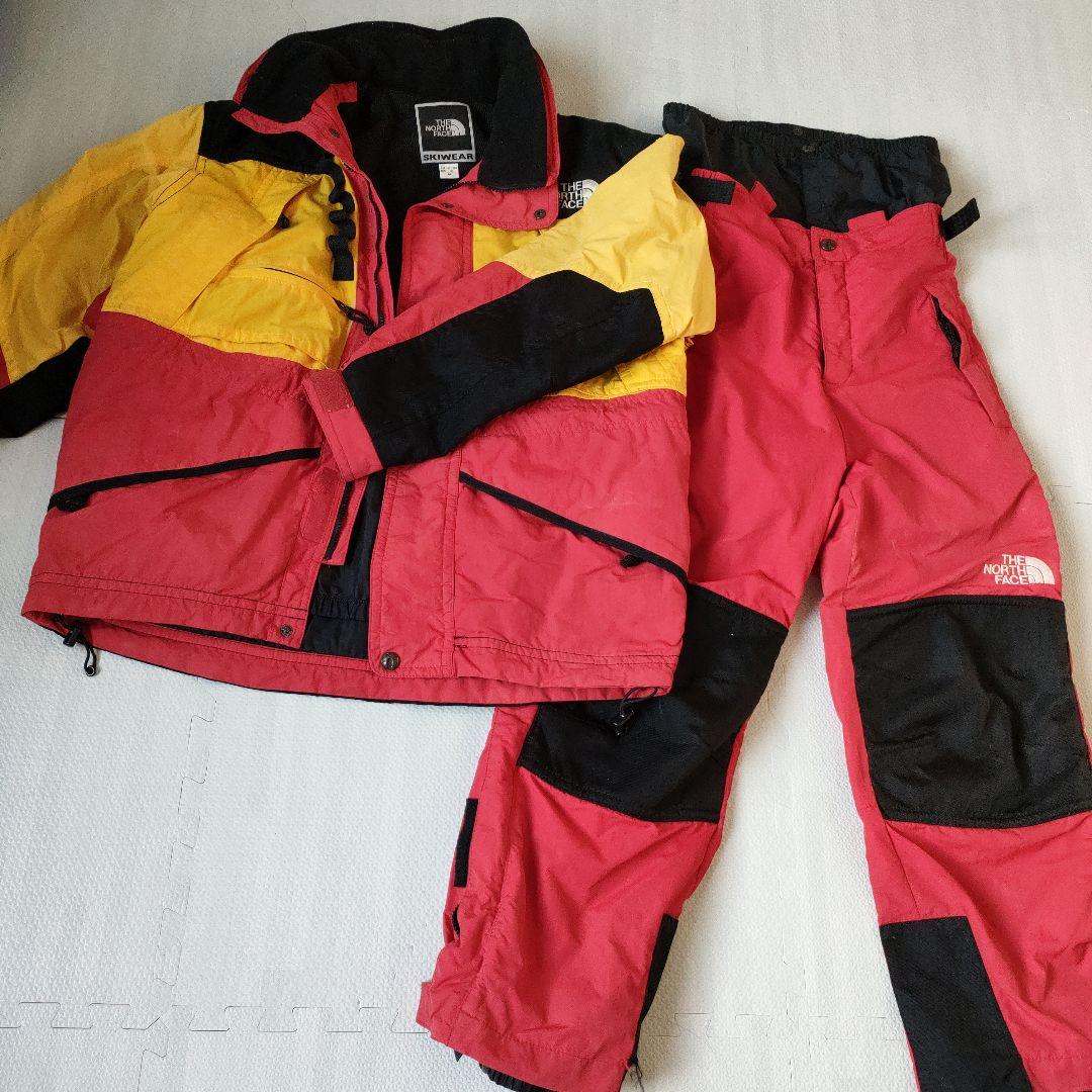 THE NORTH FACE スキーウェア 赤/黄/黒