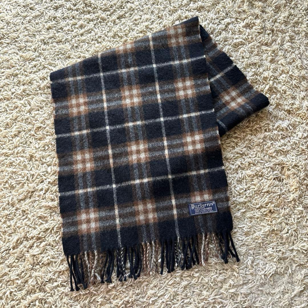 【美品】Burberrys バーバリーズ マフラー カシミヤ ノバチェック