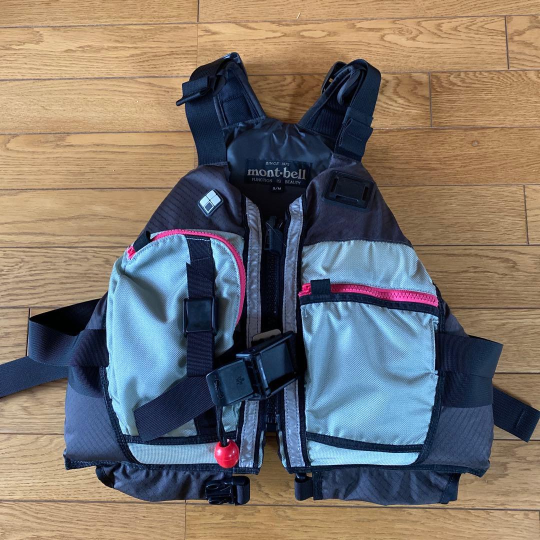 mont-bell ライフジャケット S/M ダークブラウン/グレー