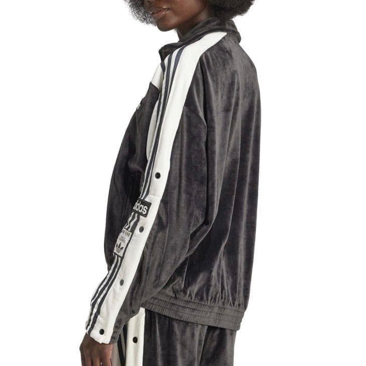 adidas アディブレイク ベロア トラックトップ 重盛さと美 S ブラック