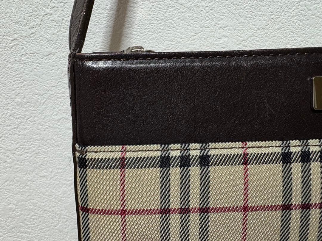 BURBERRY バーバリー ノバチェック ワンショルダーバック　ブラウン
