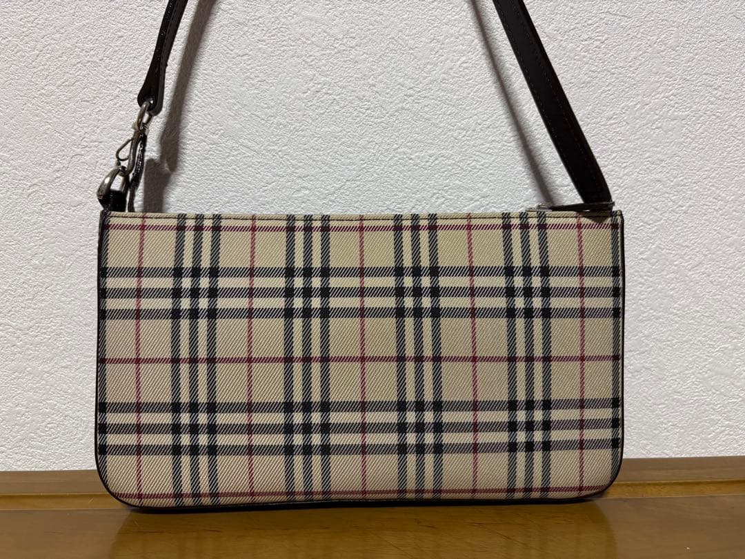 BURBERRY バーバリー ノバチェック ワンショルダーバック　ブラウン