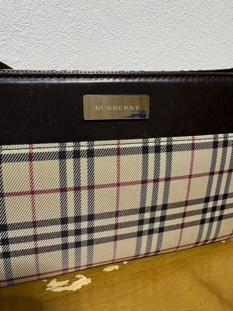 BURBERRY バーバリー ノバチェック ワンショルダーバック　ブラウン