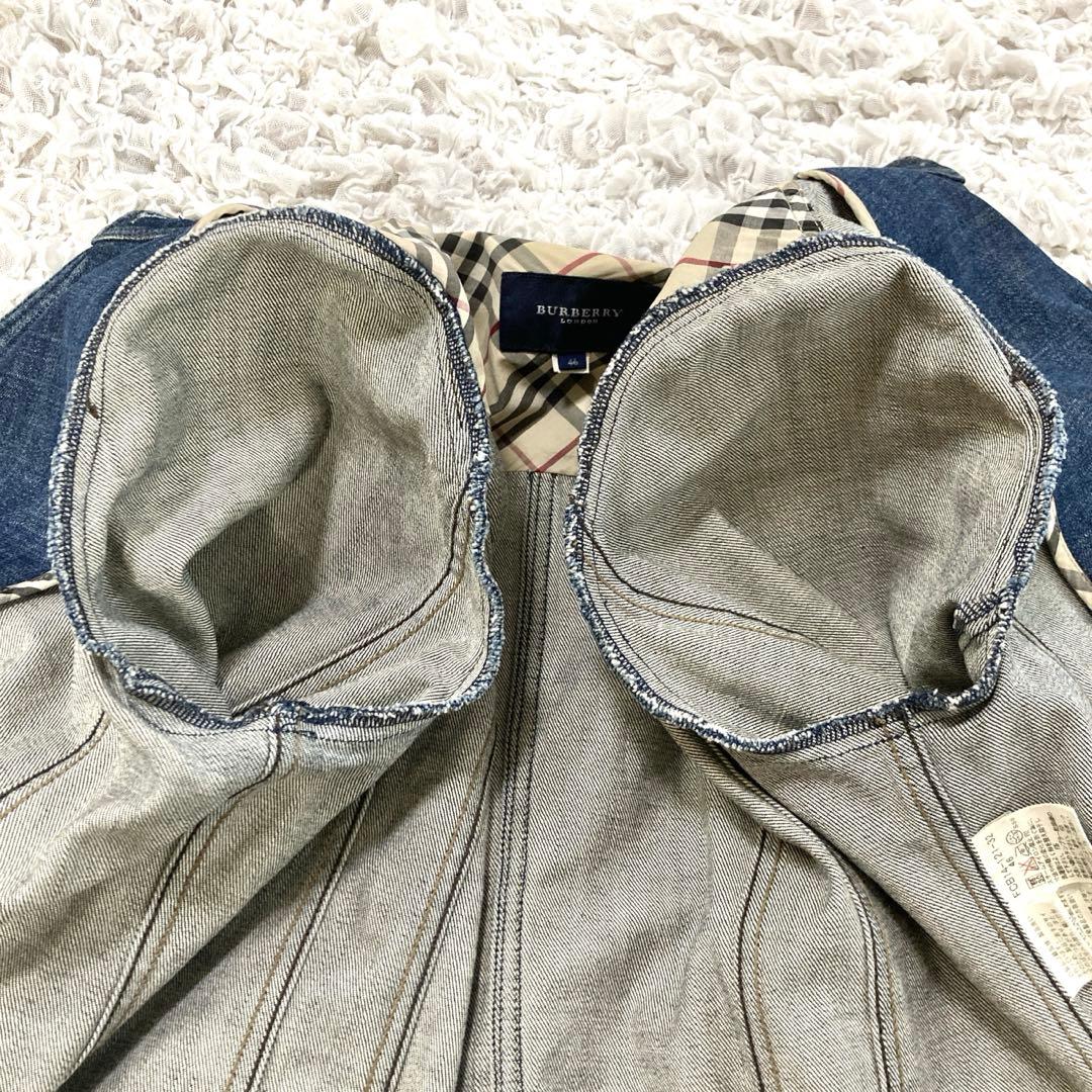 Burberry London ノバチェック　デニムジャケット　XL インディゴ