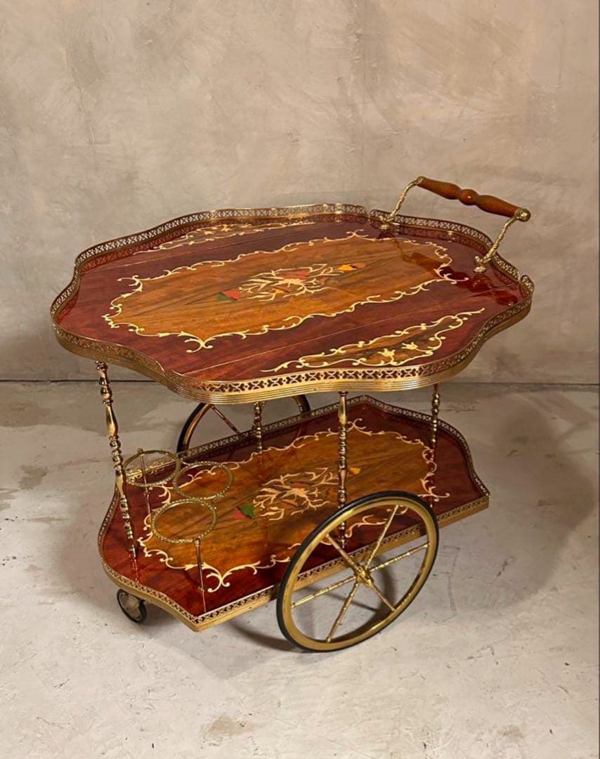 【藤田和子】　送料無料　イタリア製　定価18万　キッチンワゴン