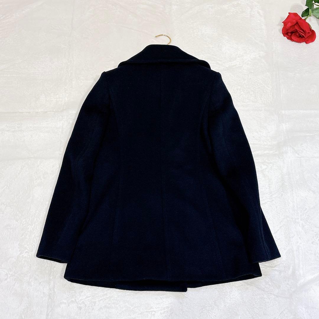 新品同様✨　マッキントッシュ　ロンドン　ピーコート　カシミヤ　36 ブラック　黒