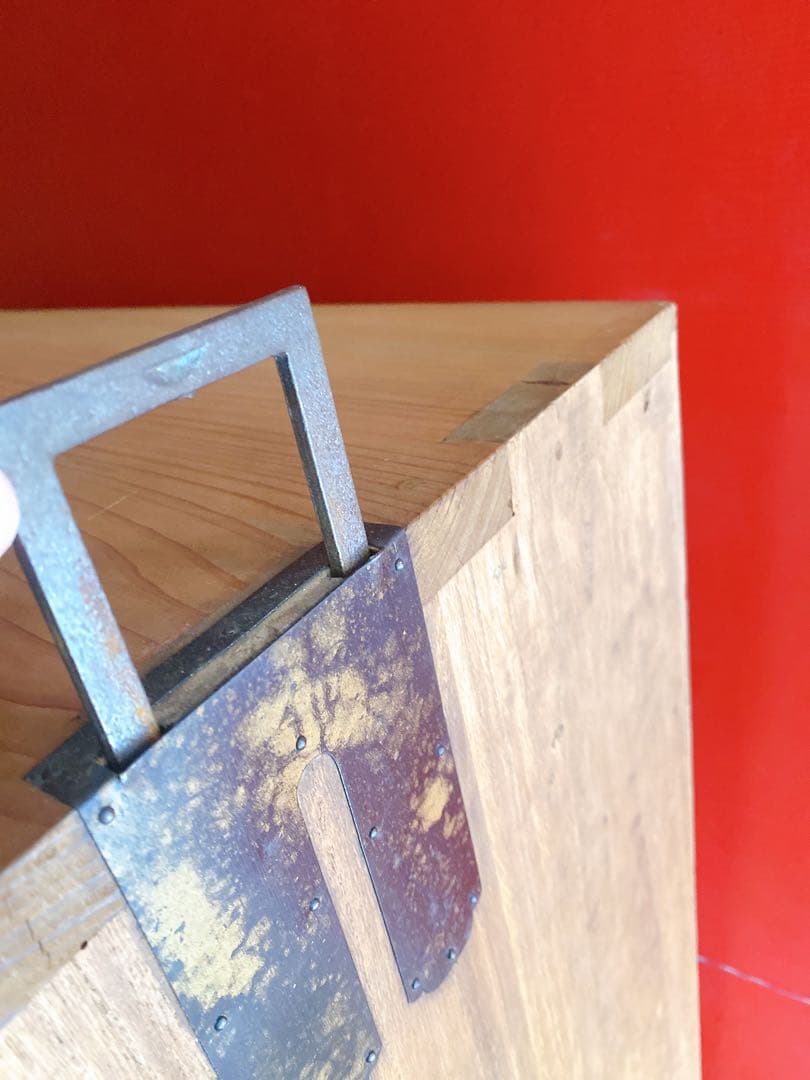 ✨希少✨古家具　木製4段前面ガラス引き出しチェスト