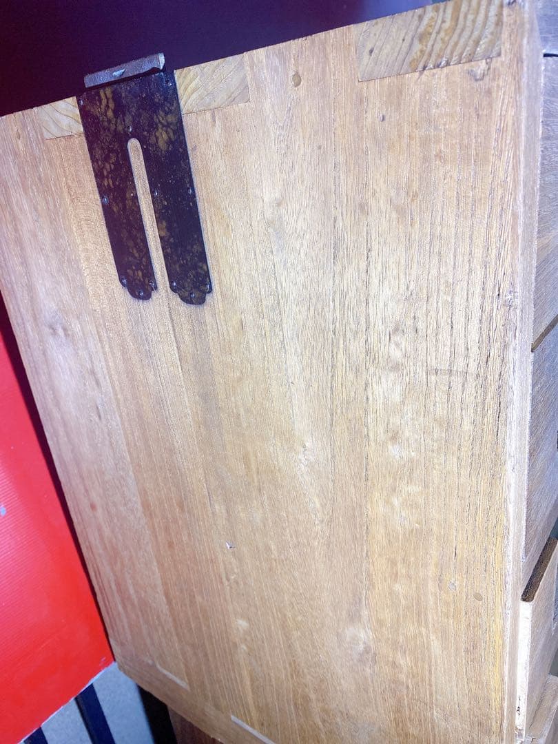 ✨希少✨古家具　木製4段前面ガラス引き出しチェスト