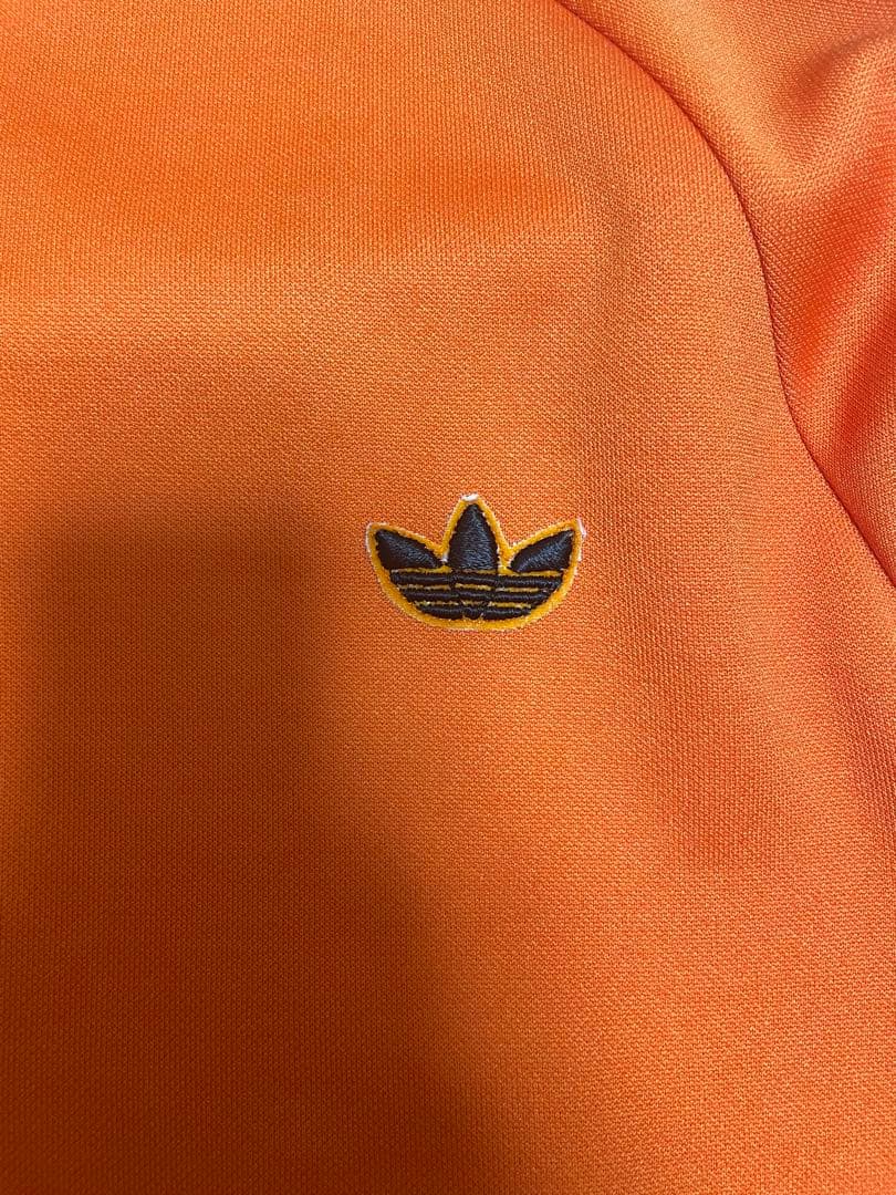 80s adidas ジャージ トラックジャケット オレンジ サイズ2