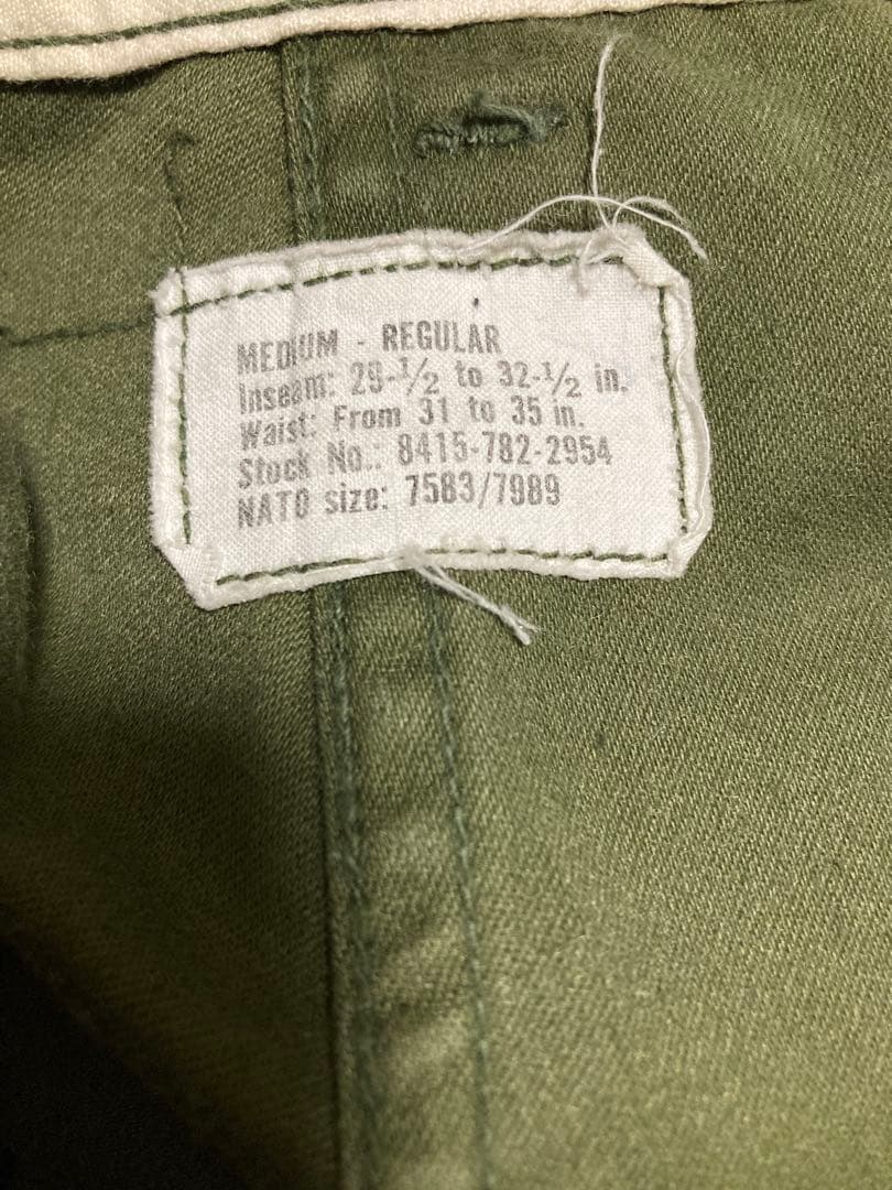 70s M65 カーゴパンツ フィールドパンツ ヴィンテージ 米軍実物