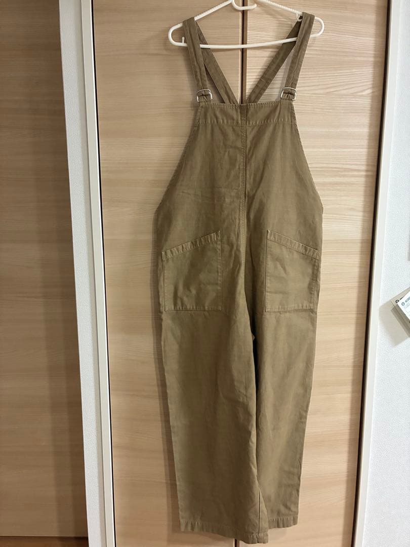 【かぐれ】コットンサロペット　ベージュ