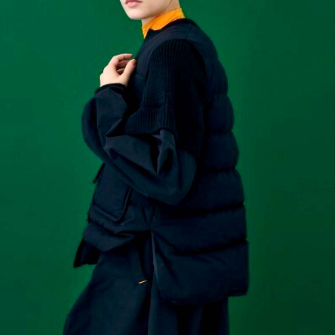 någonstansナゴンスタンスダウンベスト黒ブラックM