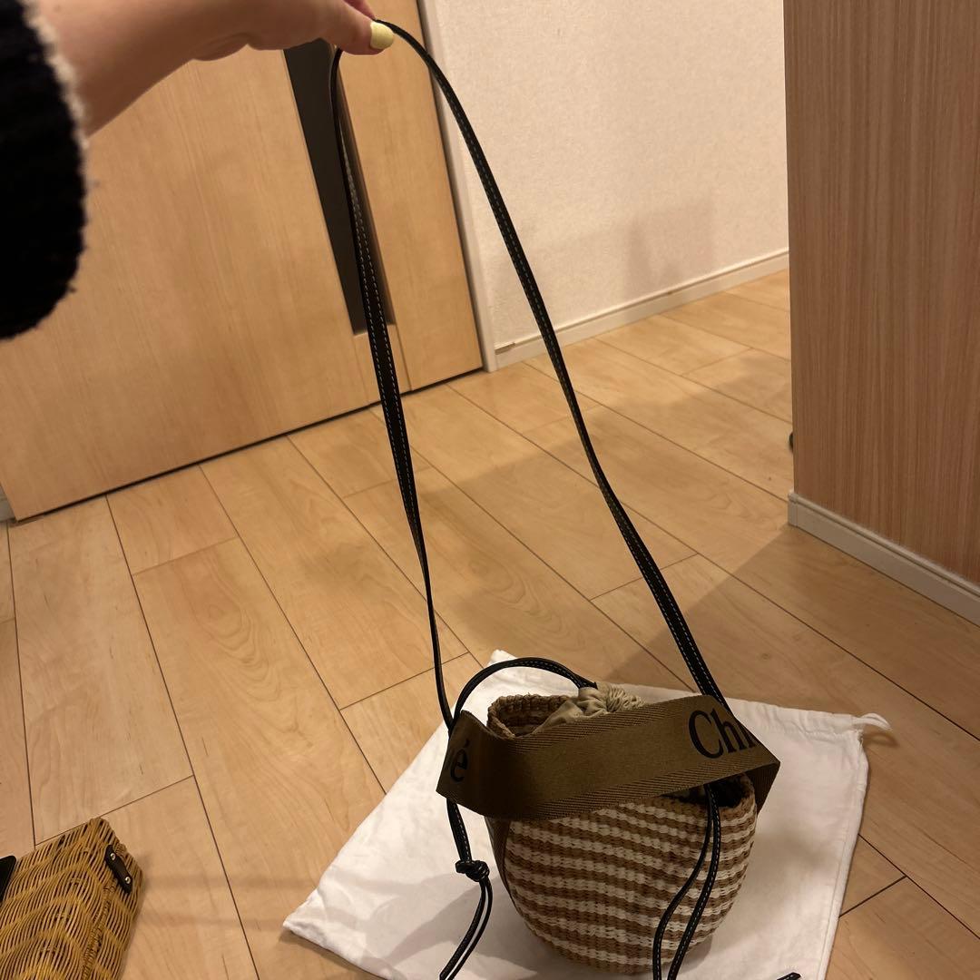 クロエ　「Woody」スモールカゴバッグ