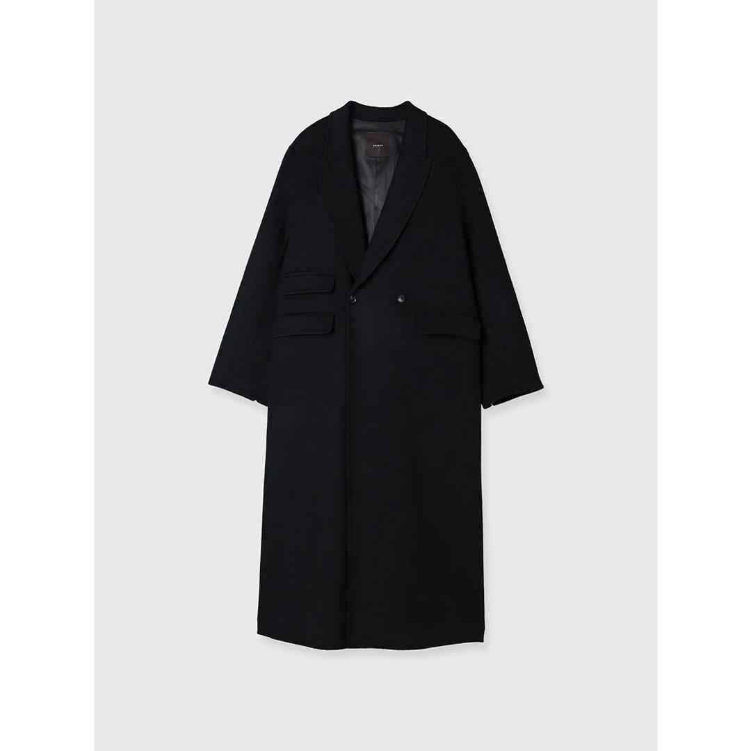 anuans リバーロングダブルポケットチェスターコート