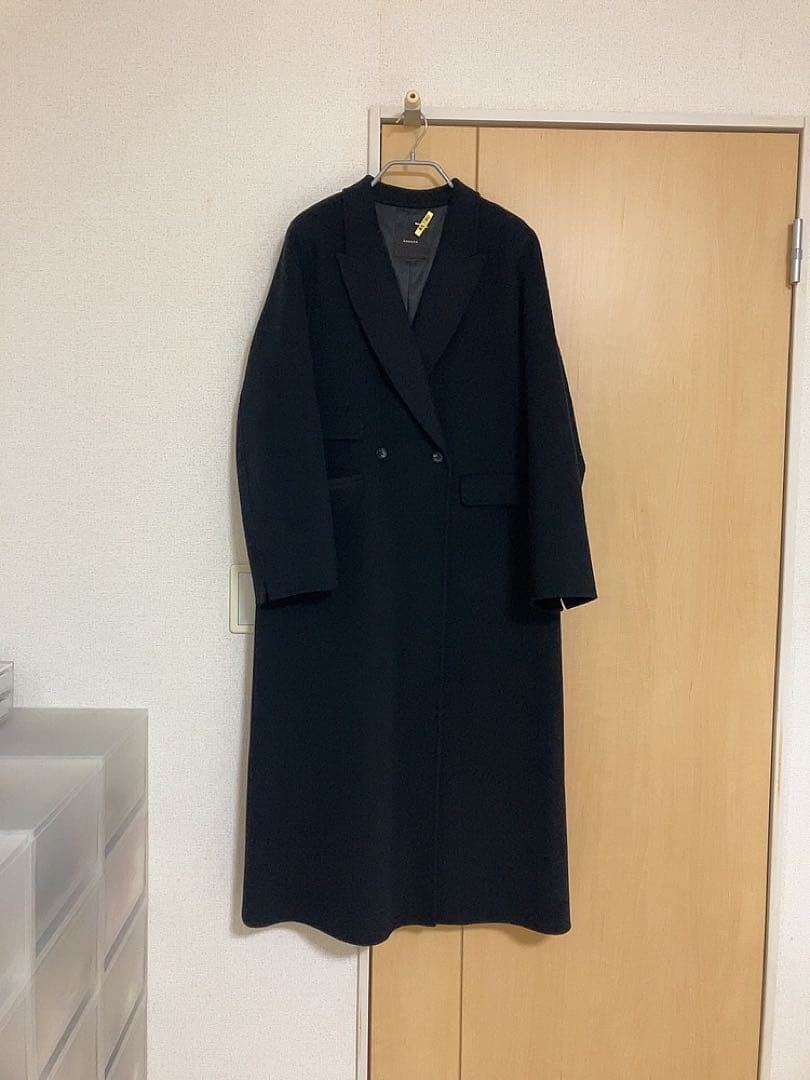 anuans リバーロングダブルポケットチェスターコート