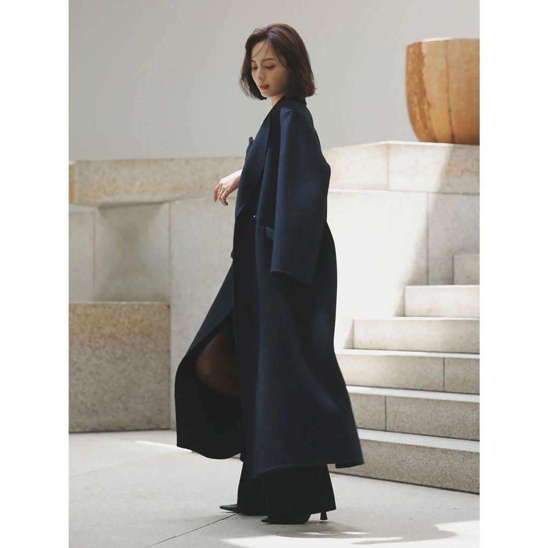 anuans リバーロングダブルポケットチェスターコート