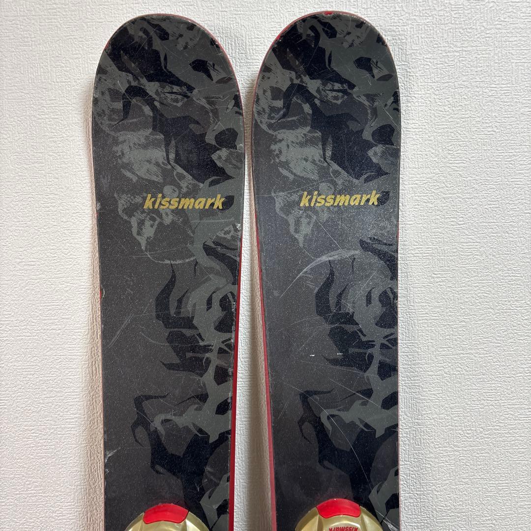 幅広　メンズ　ショートスキー　ファンスキーセット　kissmark 26cm