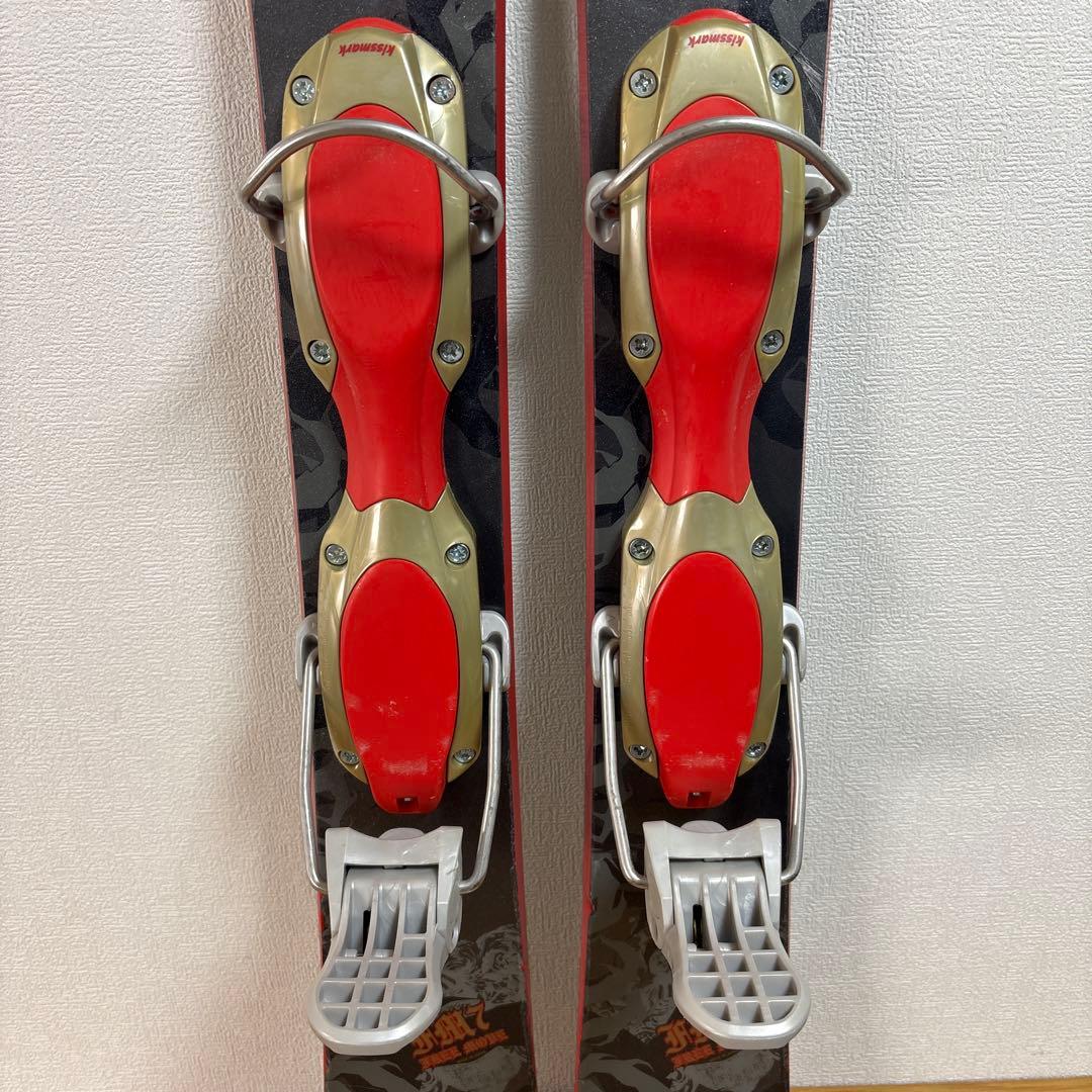 幅広　メンズ　ショートスキー　ファンスキーセット　kissmark 26cm