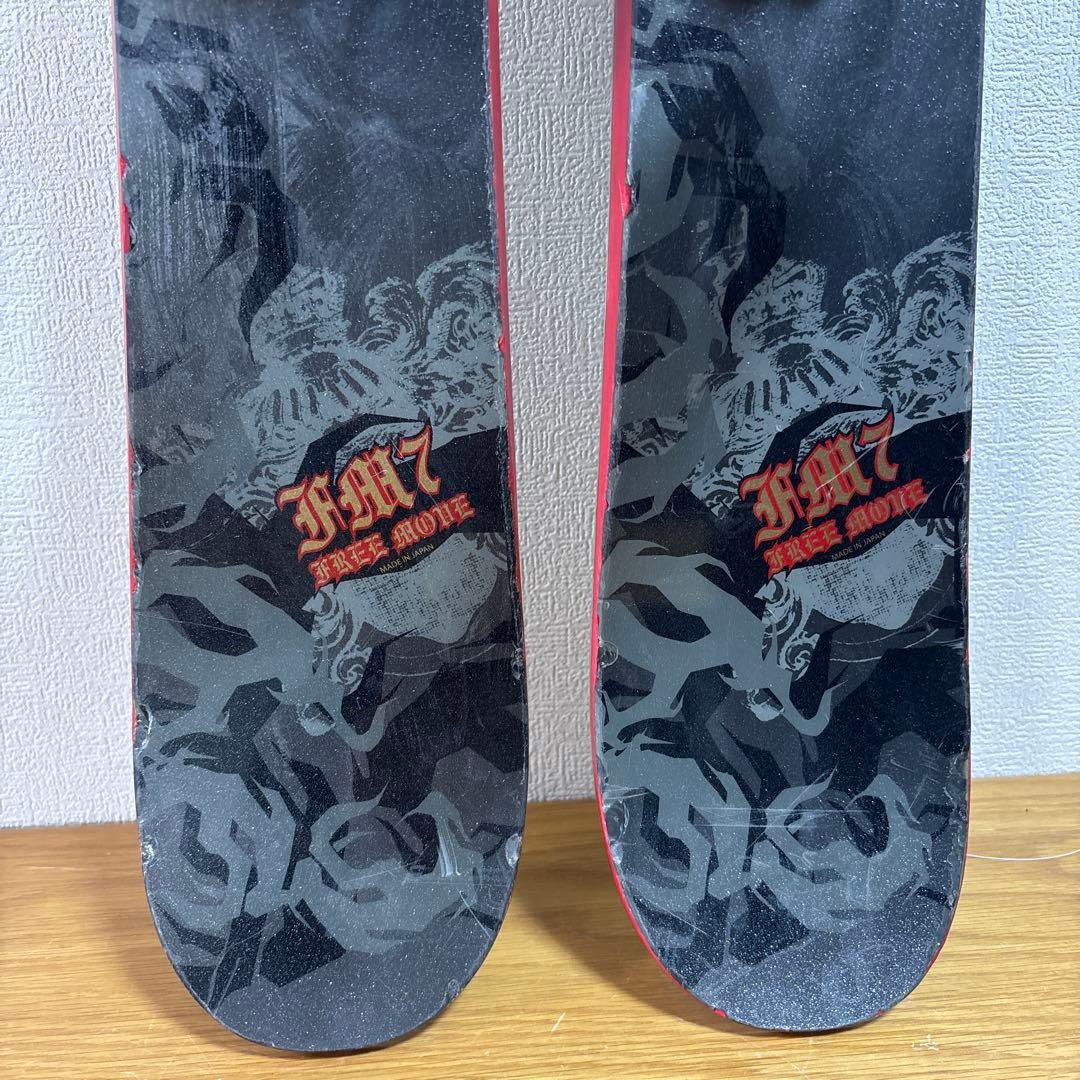 幅広　メンズ　ショートスキー　ファンスキーセット　kissmark 26cm