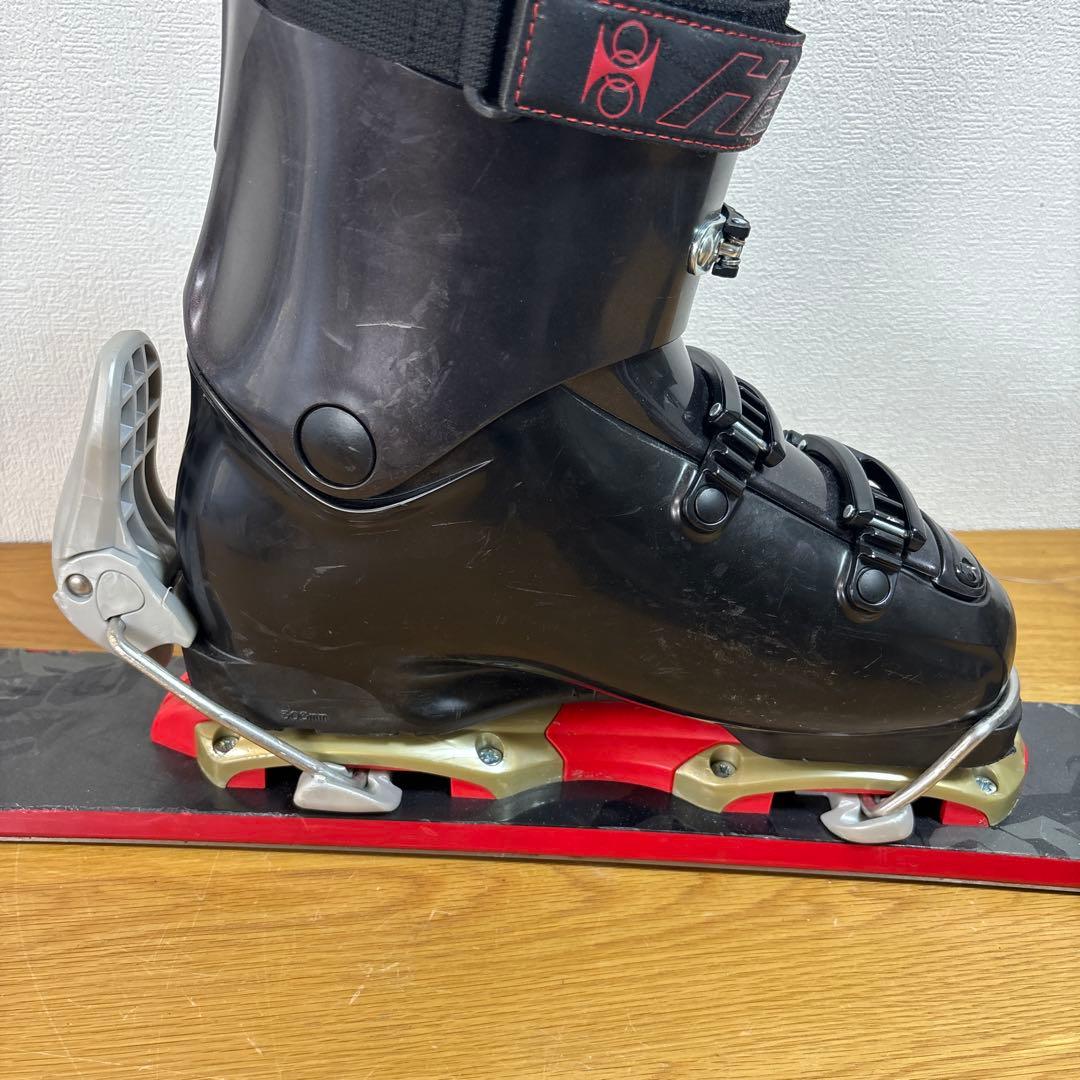 幅広　メンズ　ショートスキー　ファンスキーセット　kissmark 26cm