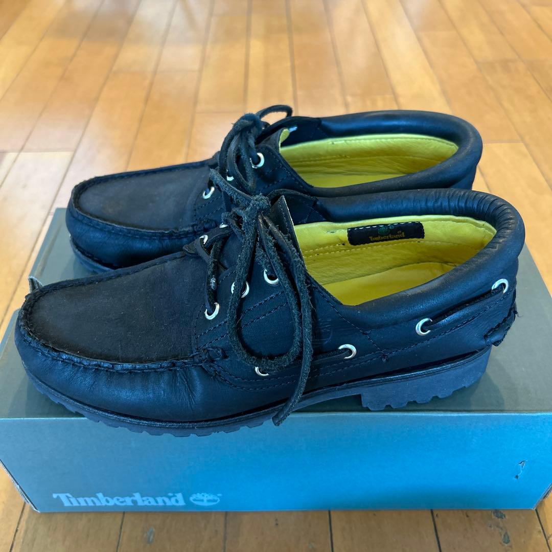 Timberland スリーアイ　黒　ヌバック