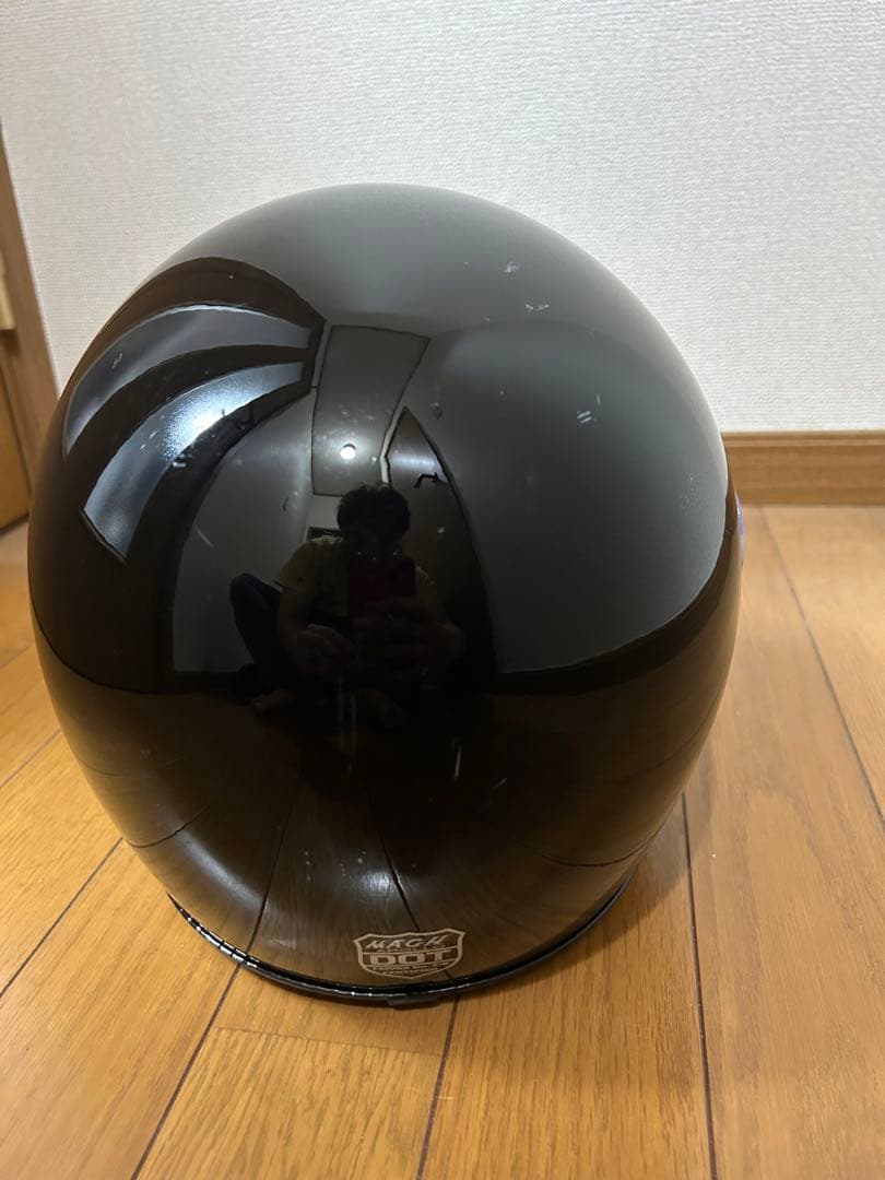 マックホール　アポロ　ブラック　Mサイズ　ヘルメットフルフェイスジェット