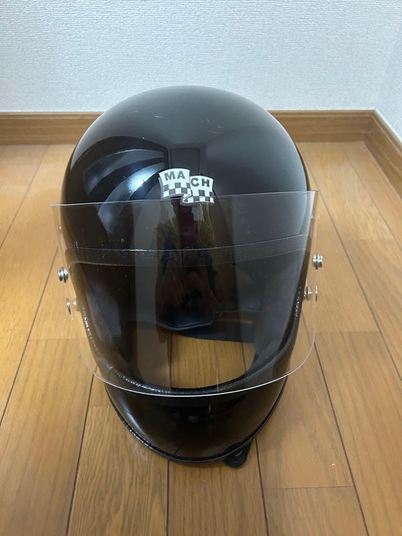 マックホール　アポロ　ブラック　Mサイズ　ヘルメットフルフェイスジェット