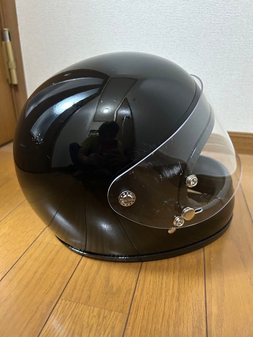 マックホール　アポロ　ブラック　Mサイズ　ヘルメットフルフェイスジェット