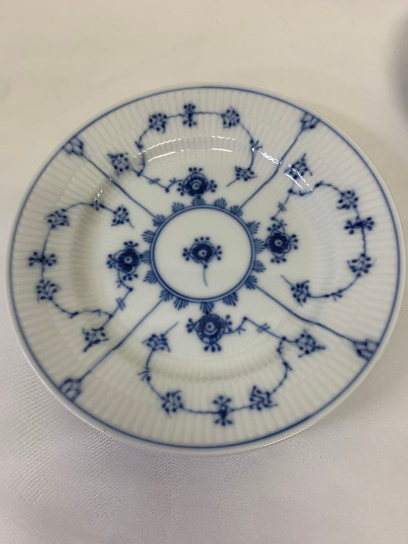 ロイヤルコペンハーゲン ブルーフルーテッド プレイン　プレート17cm 2枚