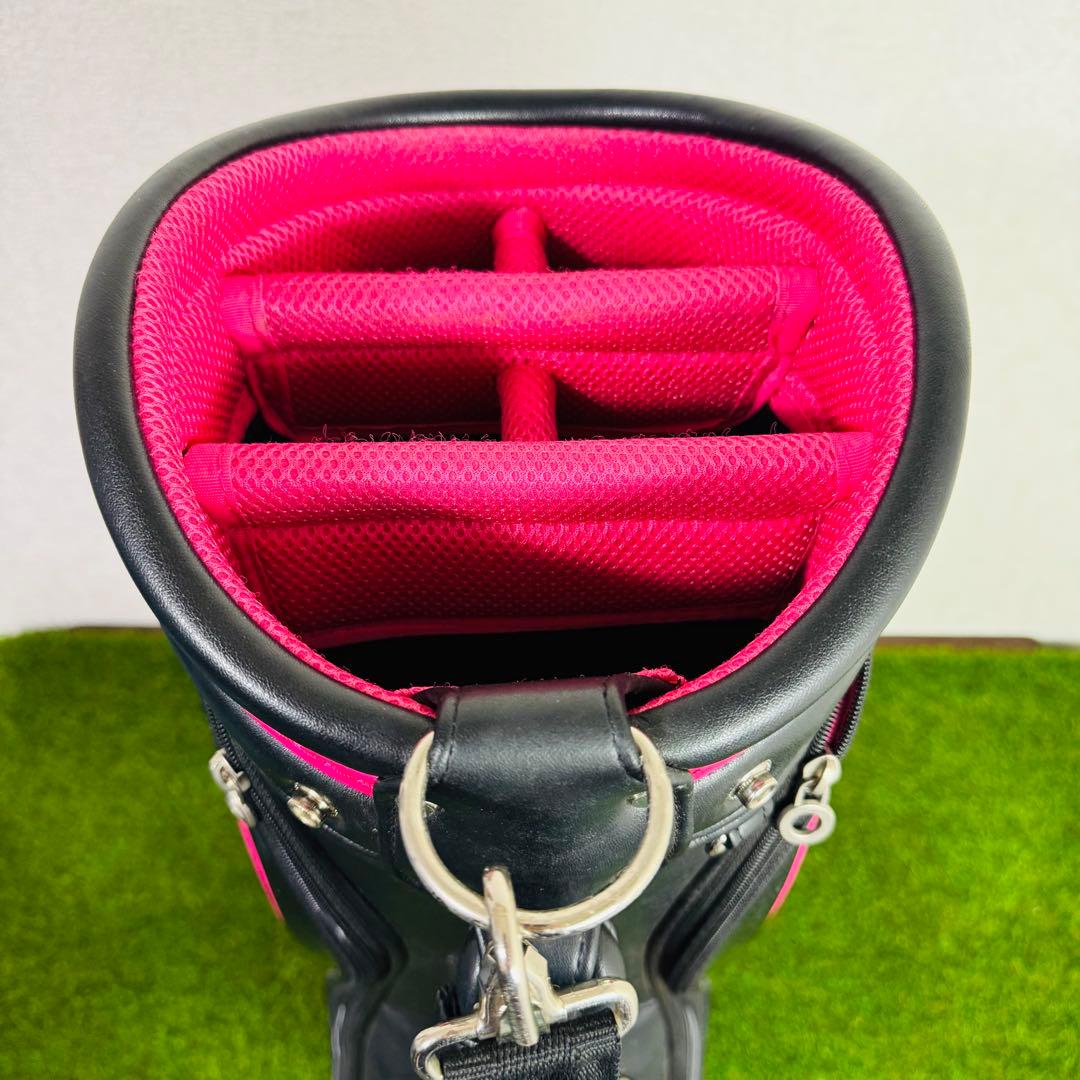 【女性用】Callaway レディース キャディバッグ ブラック ピンク