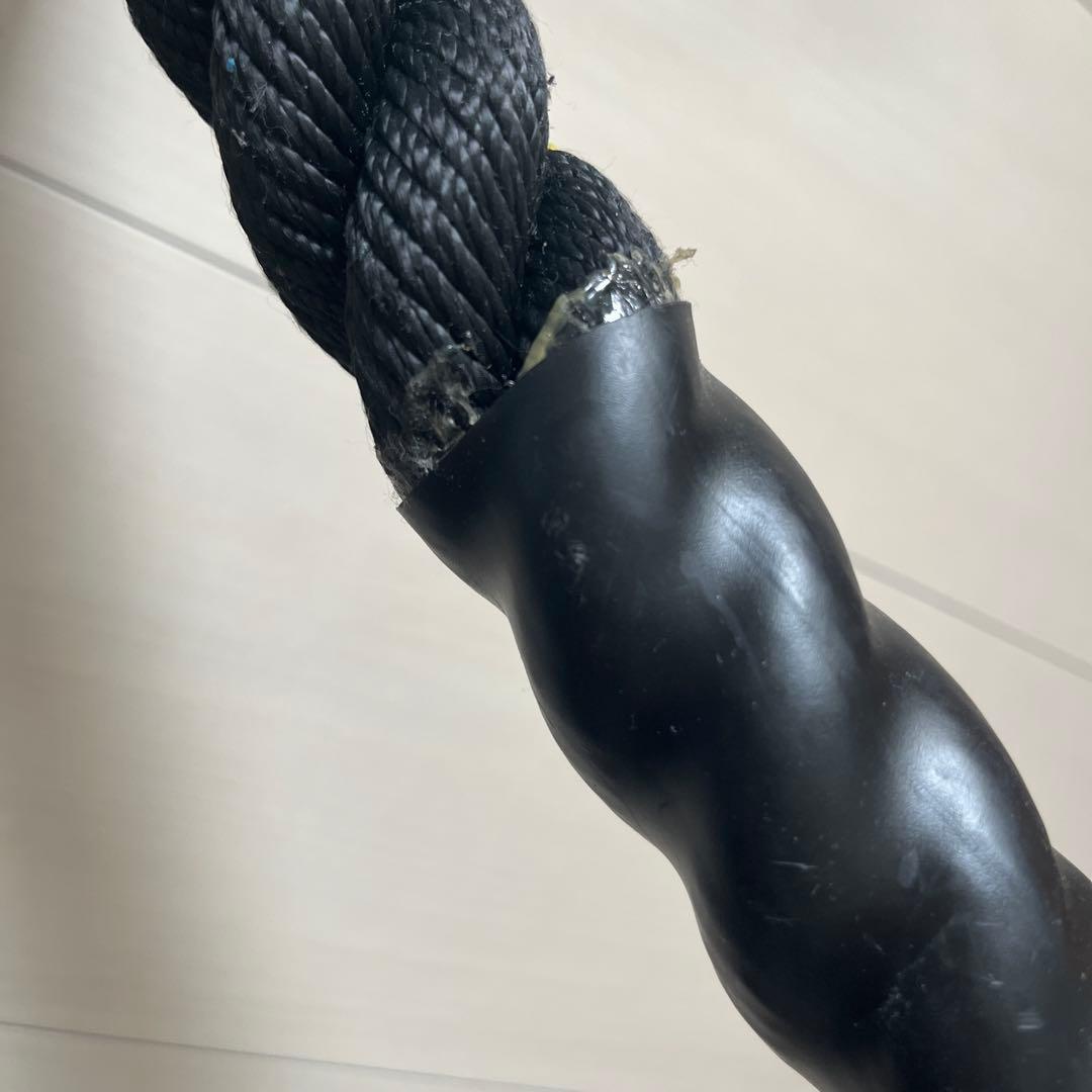 トレーニングロープ 約3m φ34黒と黄色