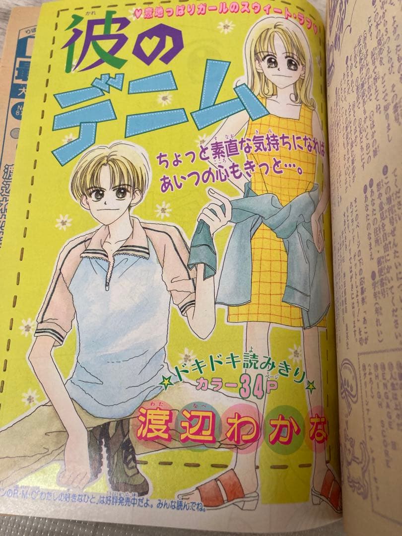 りぼん 1996年 ティーンズ　増刊号　矢沢あい　ご近所物語　カラフル　付録　無