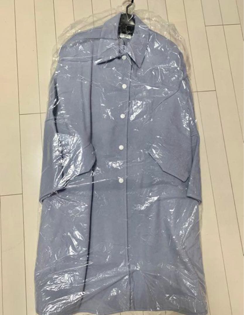 rosy monster ポンチョ　コート　水色