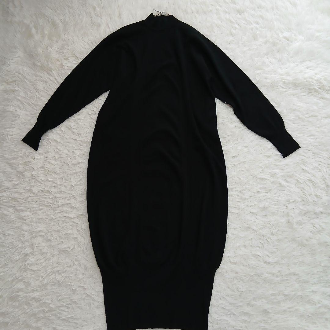 【美品】【UN3D.】23AW　コクーンルーズニットワンピース　黒