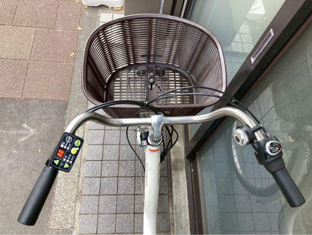 中古電動自転車 ヤマハ PASナチュラ ホワイト 横浜　№3717