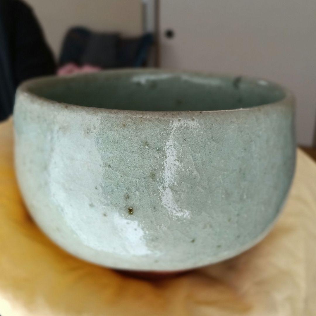 清水卯一　人間国宝　京焼　青磁　　茶碗　茶道具