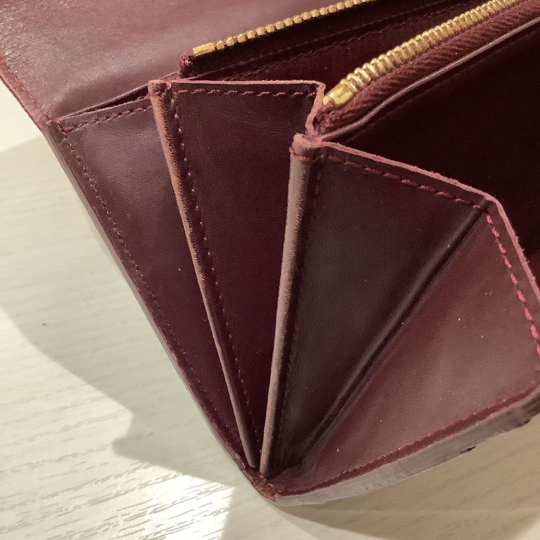 ルイヴィトン　Louis Vuitton ヴェルニ　ワインレッド 長財布