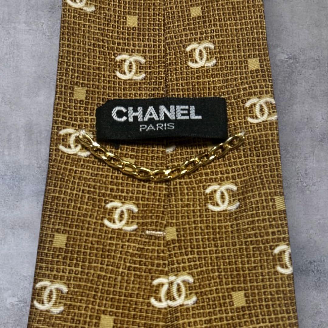 未使用級　世界最高峰　CHANEL シャネル　CCココマーク ネクタイ