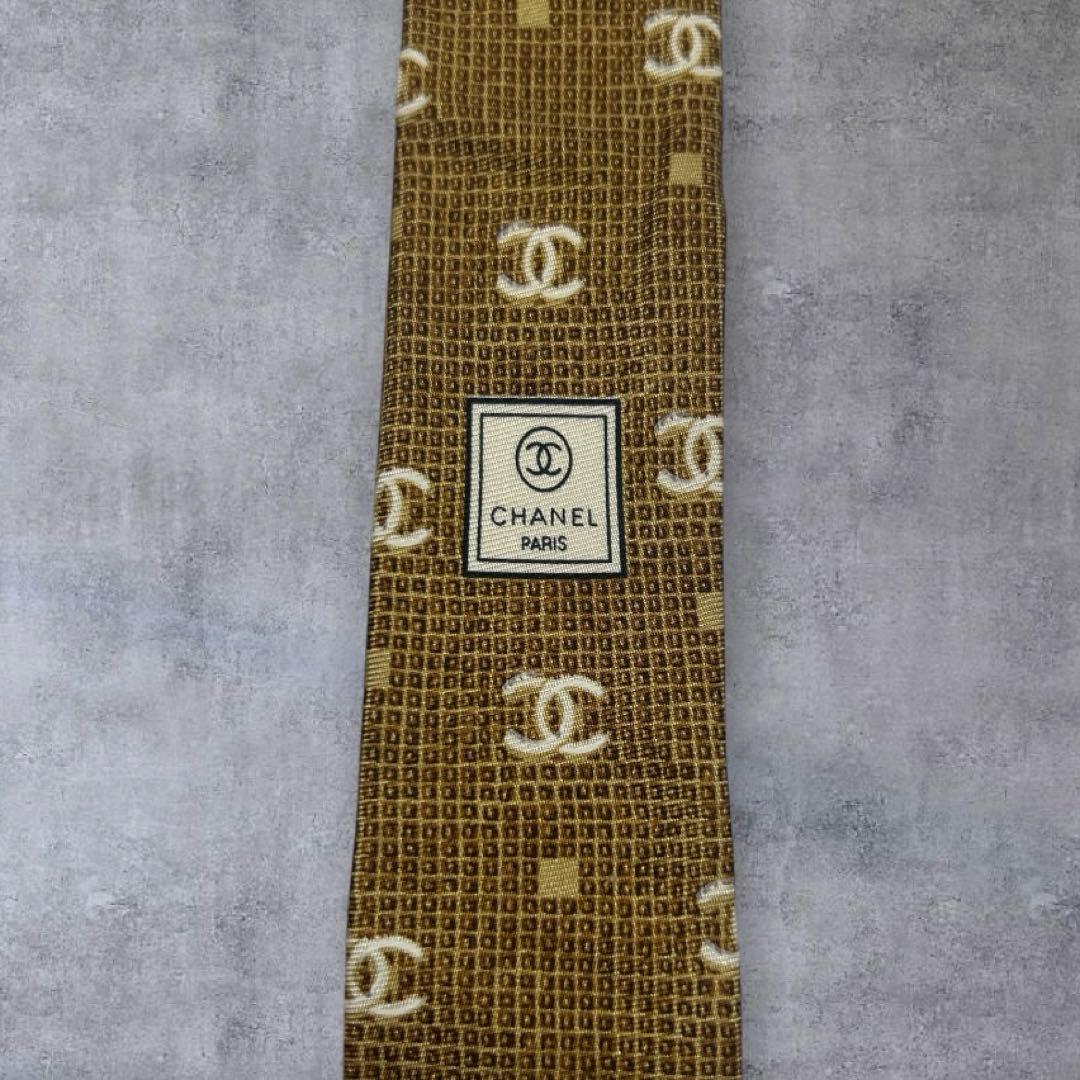 未使用級　世界最高峰　CHANEL シャネル　CCココマーク ネクタイ